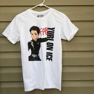 Crunchyroll men’s Yuri On Ice white&black Shirt